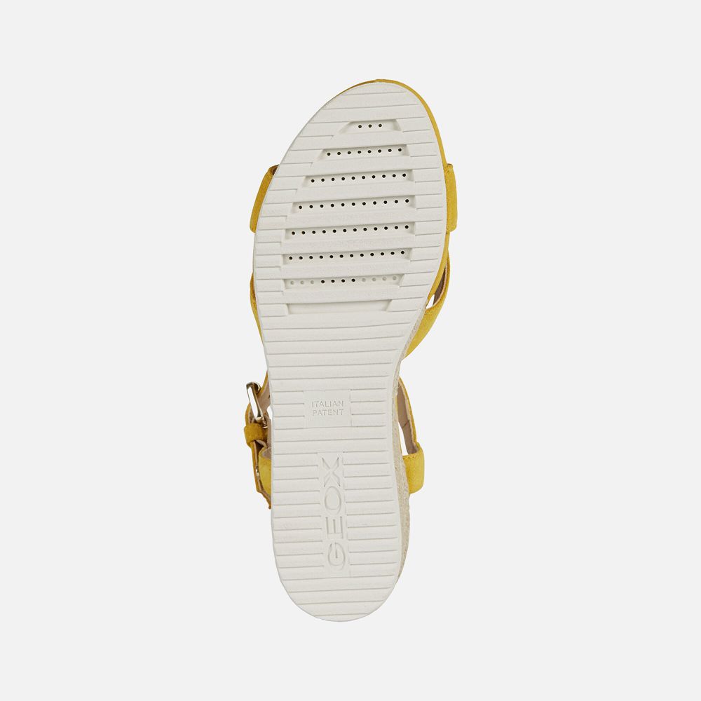 Sandales Geox Ischia - Jaune - Femme 498723-PTS